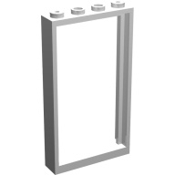 Lego rám dveří 1x4x6, bílá (4116877, 4521254)